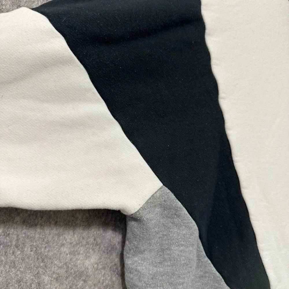 Jordan‎ Flight Tech Pullover Mens XXL White Black Colorblock 1/4 Zip Sweatshirt